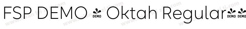 FSP DEMO - Oktah Regular字体转换